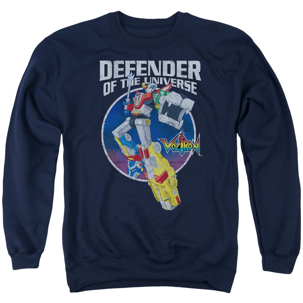 DRM217-AS-4 Voltron Defender Adult Crewneck Sweatshirt, Navy - Extra Large