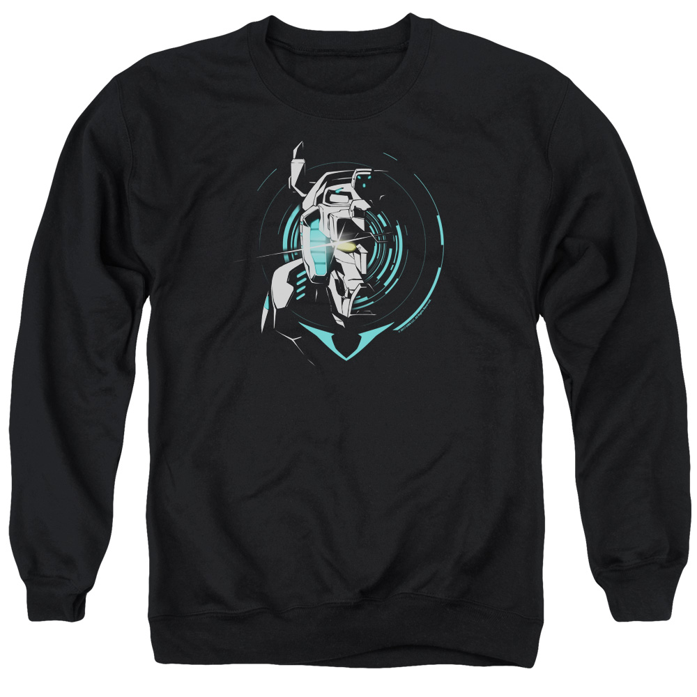 DRM322-AS-5 Voltron Defender Noir Adult Crewneck Sweatshirt, Black - 2X