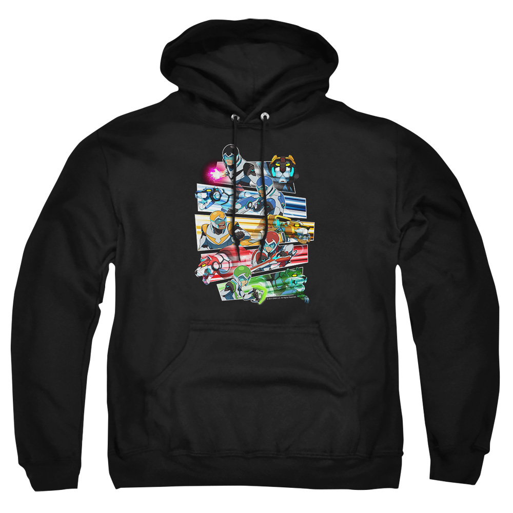 DRM325-AFTH-4 Voltron Paladins Strike Adult Pullover Hoodie, Black - Extra Large