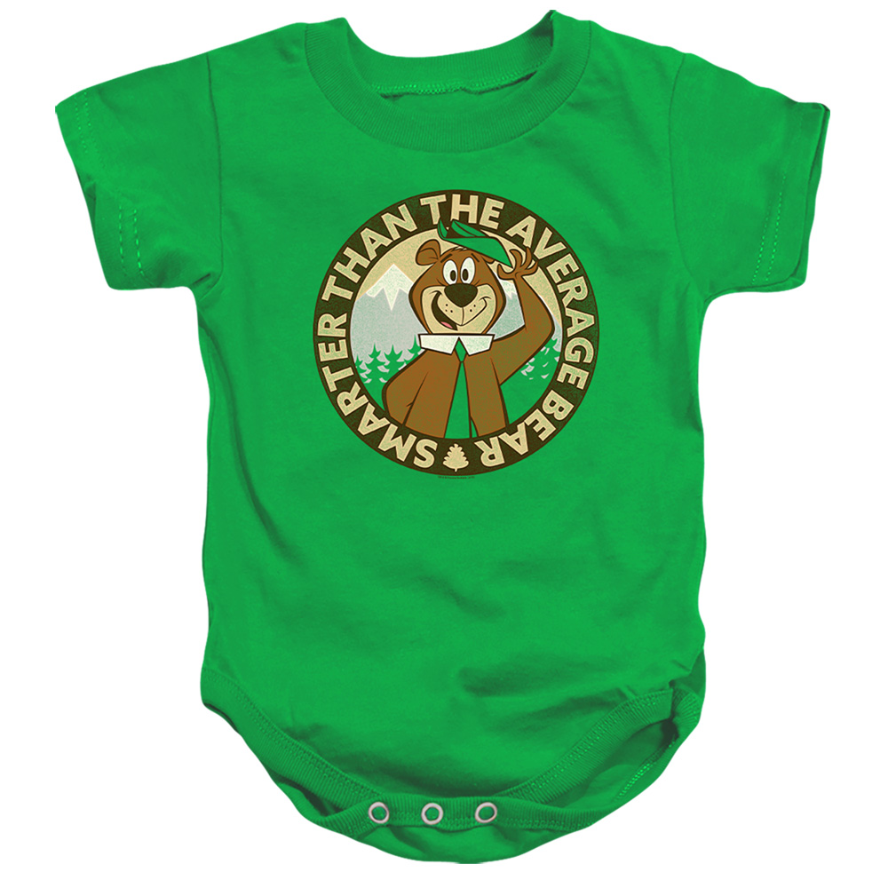 HNB170-SS-2 Yogi Bear Smarter Than Average Infant Snapsuit, Kelly Green - Medium - 12 Month