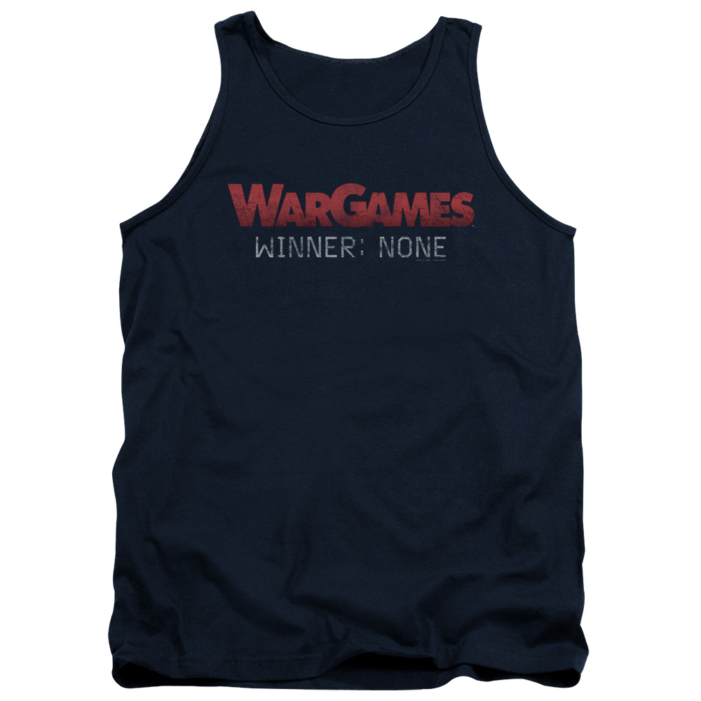 MGM310-TK-1 Wargames No Winners Adult Tank Top, Navy - Small