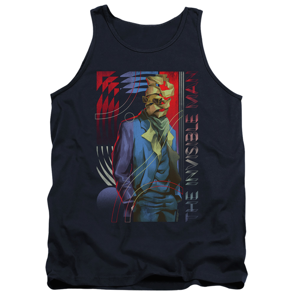 UNI1365-TK-4 Universal Monsters Unravelling Adult Tank Top, Navy - Extra Large