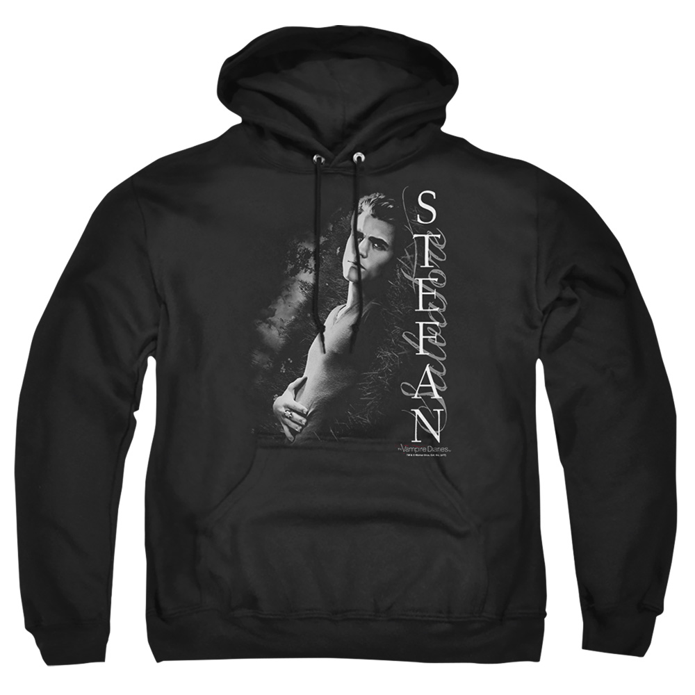 WBT453-AFTH-4 Vampire Diaries Next To Me Adult Pullover Hoodie, Black - Extra Large