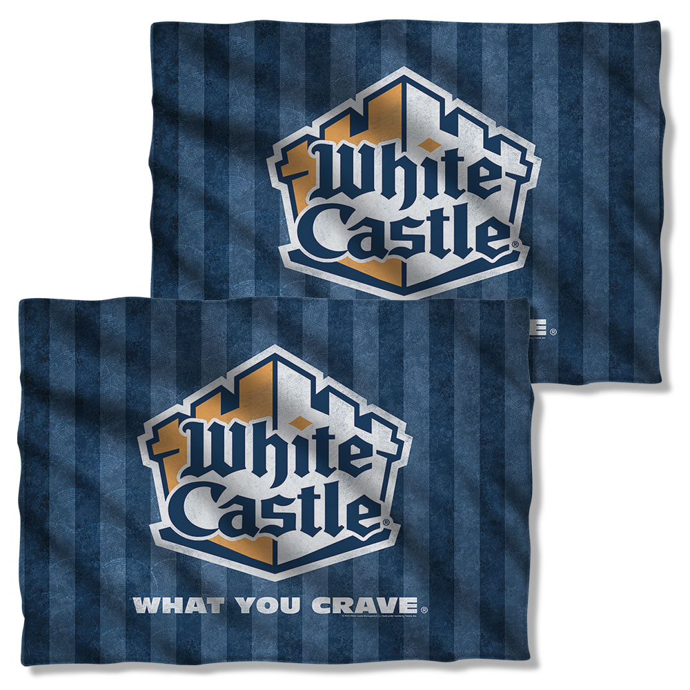 WHT129FB-PLO1-0 20 x 28 in. White Castle Logo Front & Back Print Pillow Case, White