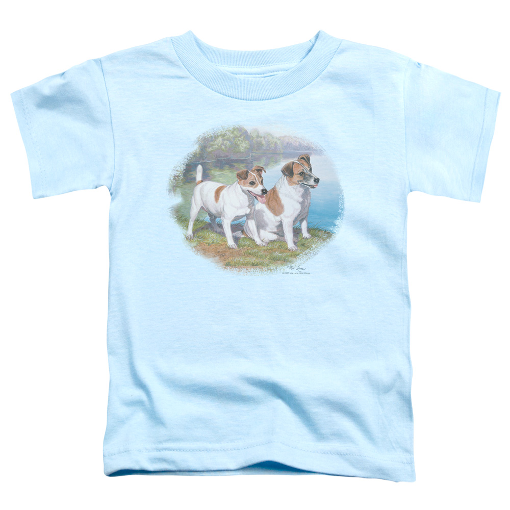 WW141-TT-2 Wildlife Jack By Water Toddler Short Sleeve T-Shirt, Light Blue - Medium 3T