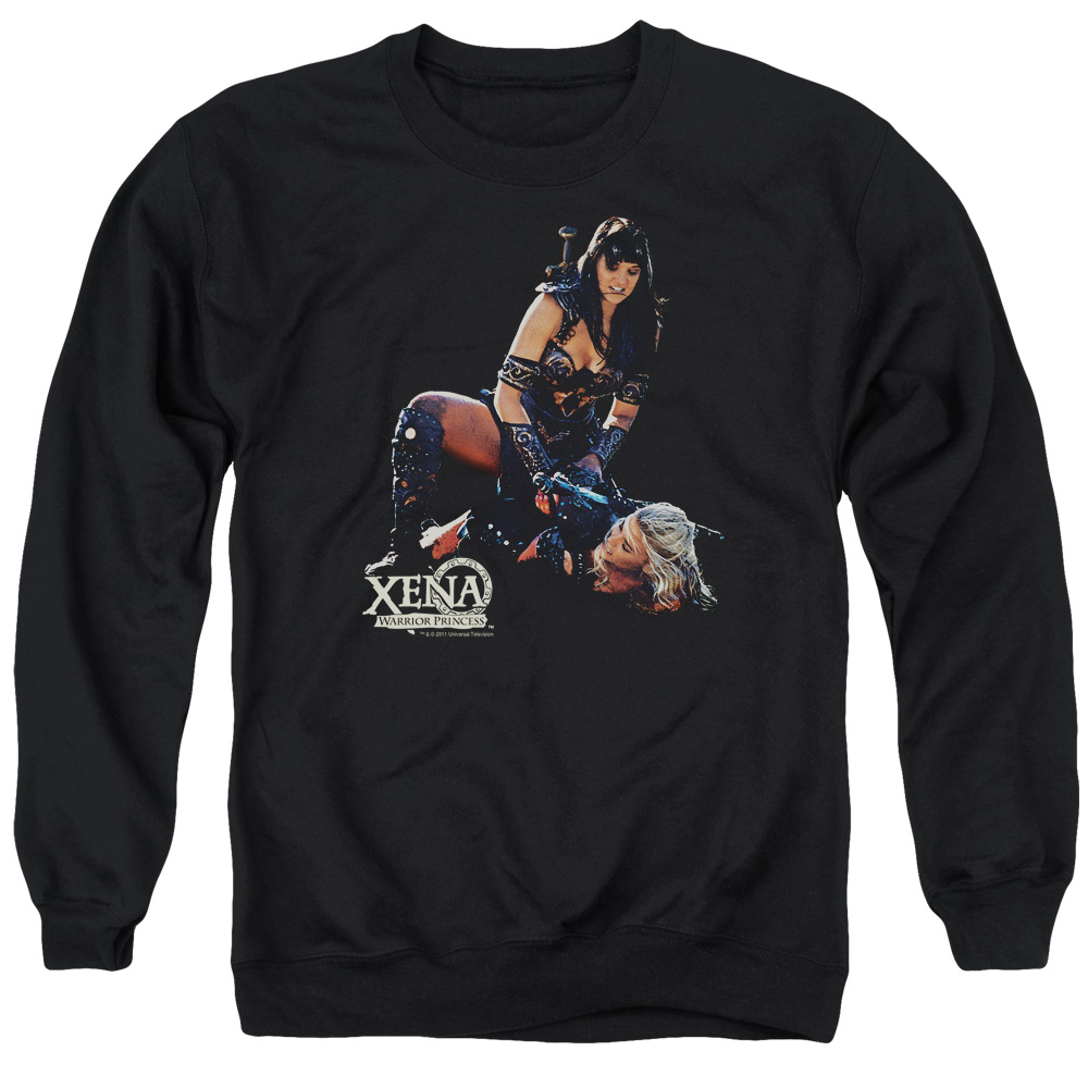 NBC337-AS-2 Xena In Control Adult Crewneck Sweatshirt, Black - Medium