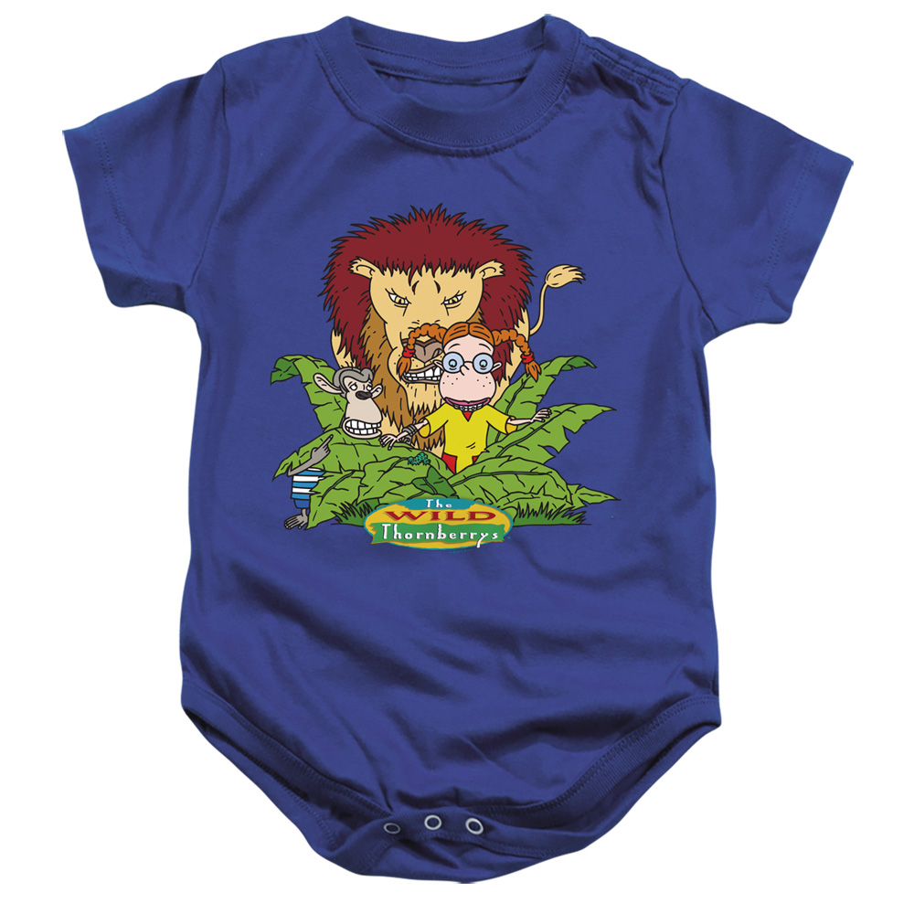 NICK508-SS-2 Wild Thornberrys Sneak Attack Infant Snapsuit, Royal - Medium - 12 Month