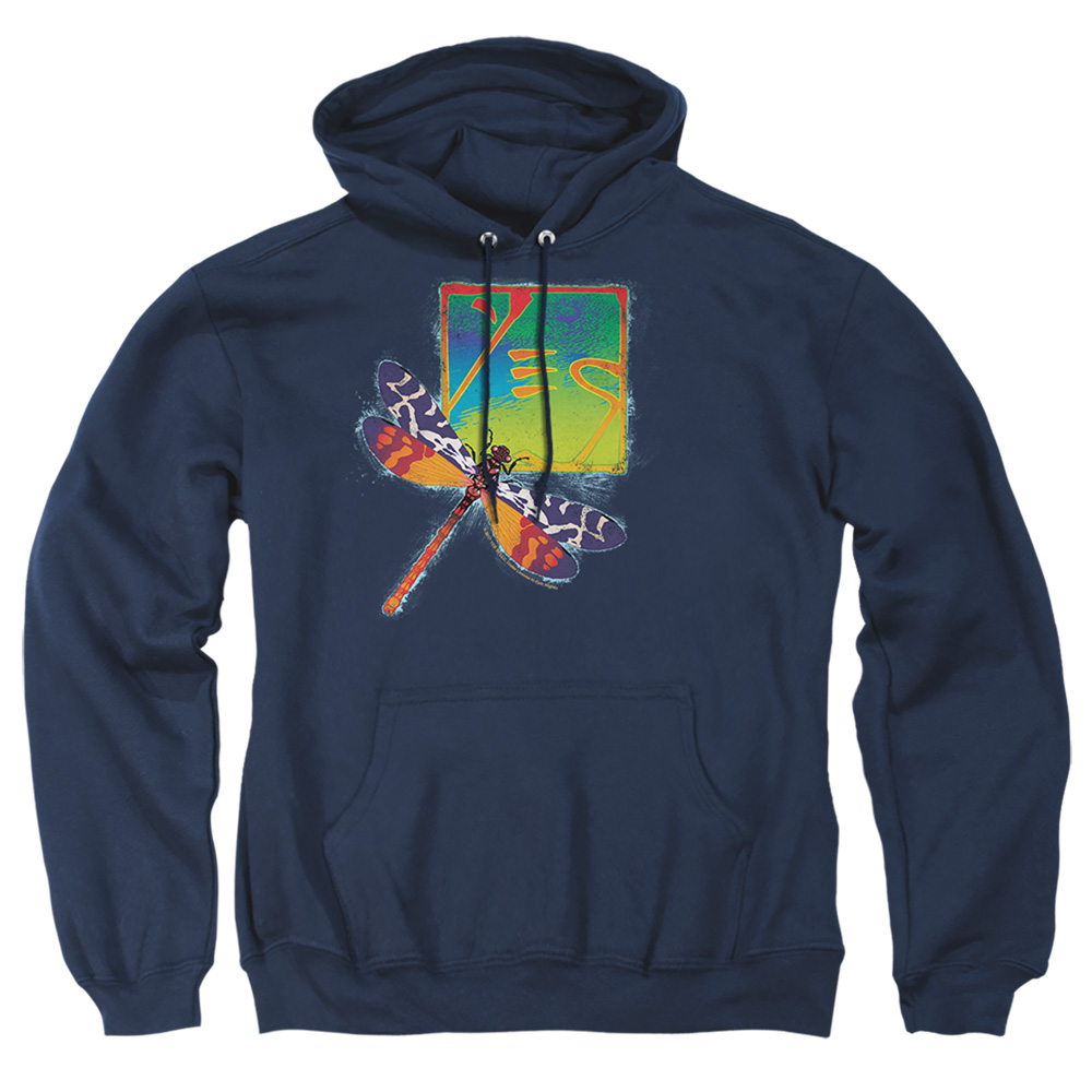 YES109-AFTH-6 Yes Dragonfly Adult Pullover Hoodie, Navy - 3X