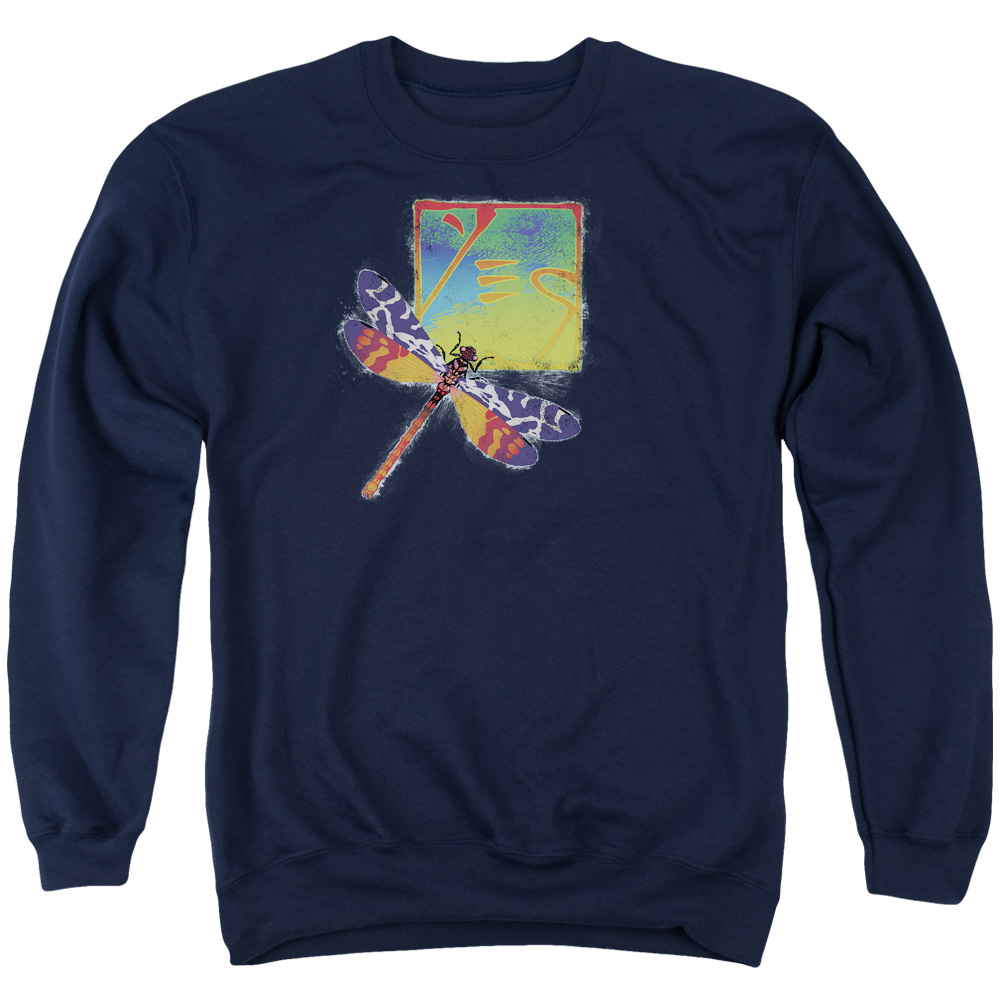 YES109-AS-2 Yes Dragonfly Adult Crewneck Sweatshirt, Navy - Medium