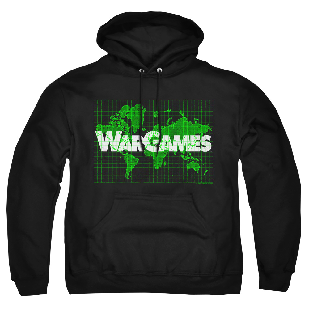 MGM309-AFTH-2 Wargames Game Board Adult Pullover Hoodie, Black - Medium
