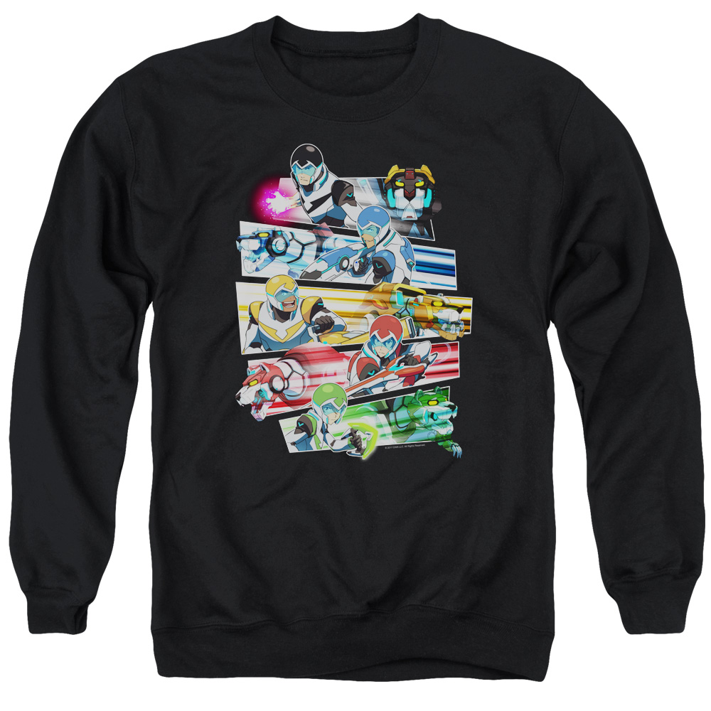 DRM325-AS-2 Voltron Paladins Strike Adult Crewneck Sweatshirt, Black - Medium