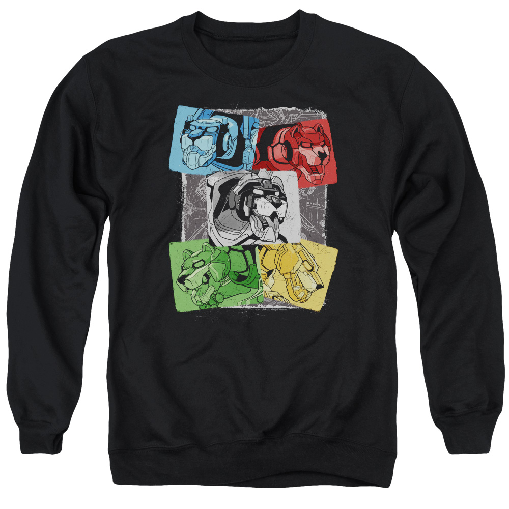 DRM328-AS-2 Voltron Pride Adult Crewneck Sweatshirt, Black - Medium