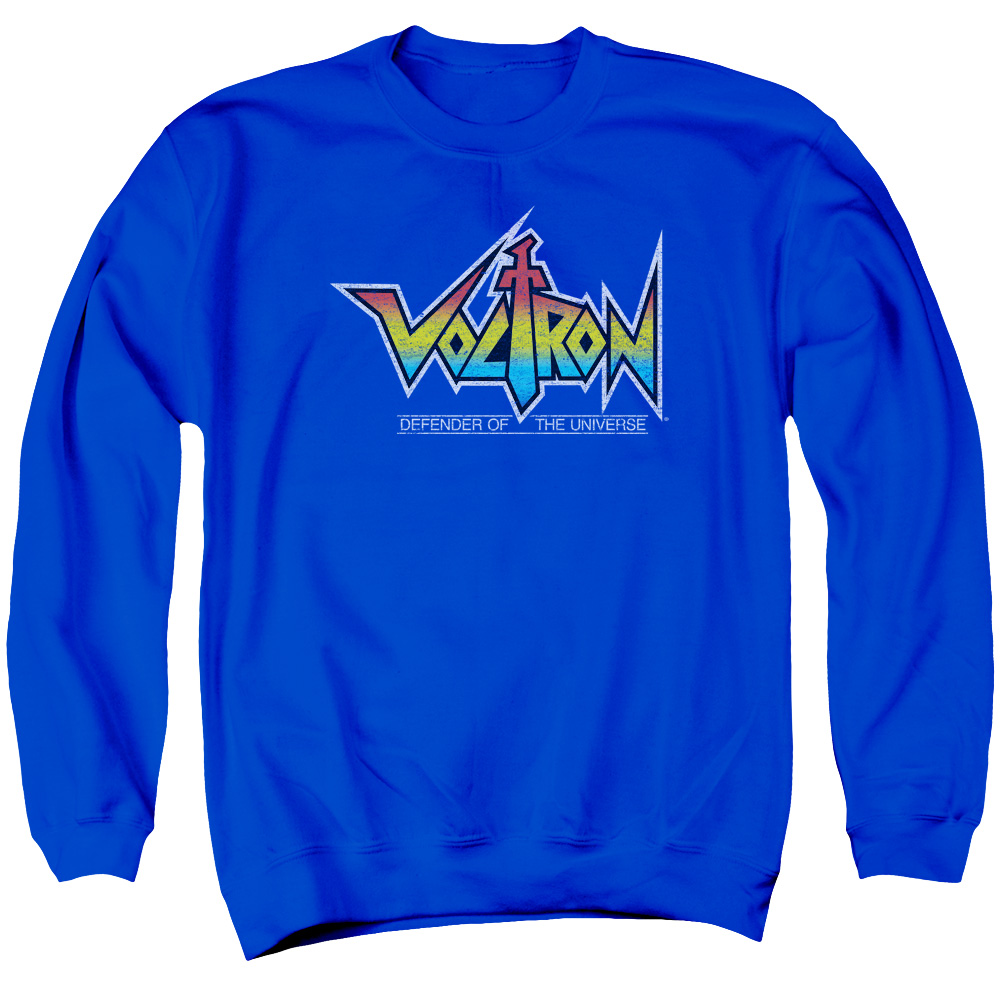 DRM116B-AS-2 Voltron Logo Adult Crewneck Sweatshirt, Royal - Medium