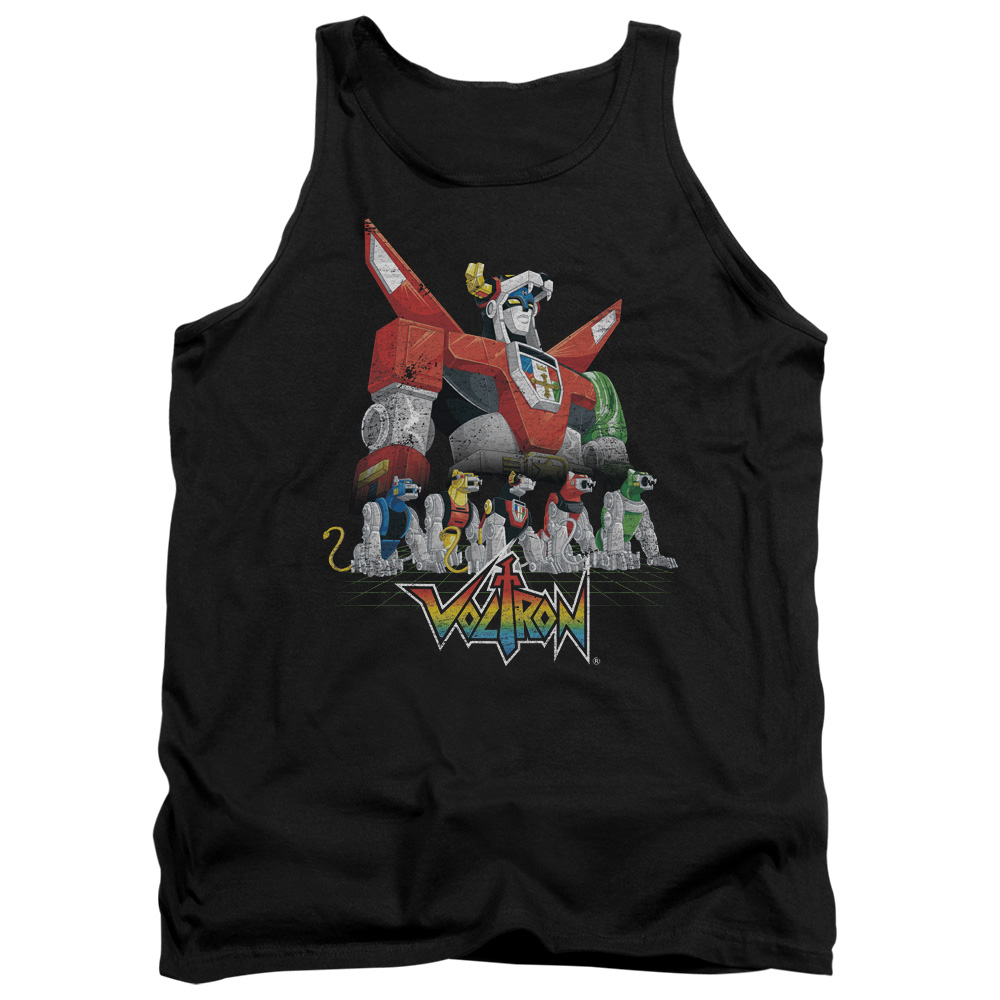 DRM219-TK-1 Voltron Lions Adult Tank Top, Black - Small