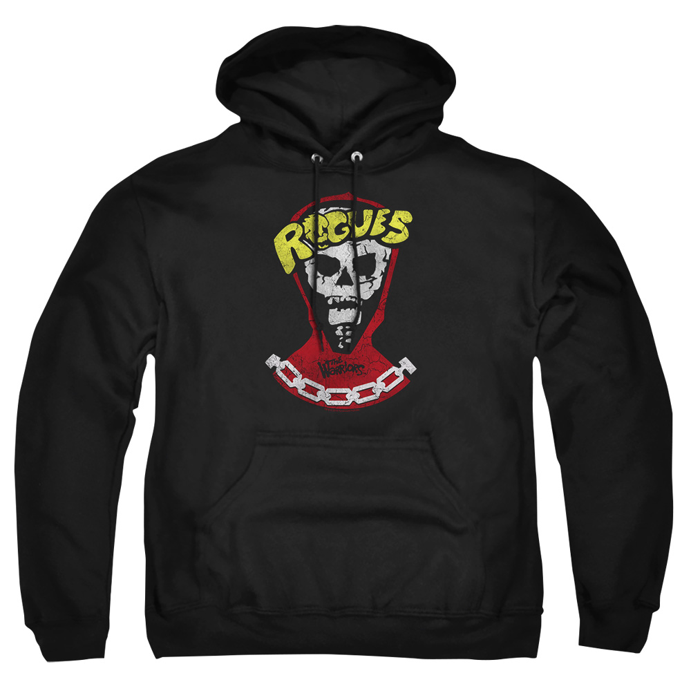 PAR437-AFTH-8 Warriors The Rogues Adult Pullover Hoodie, Black - 5X
