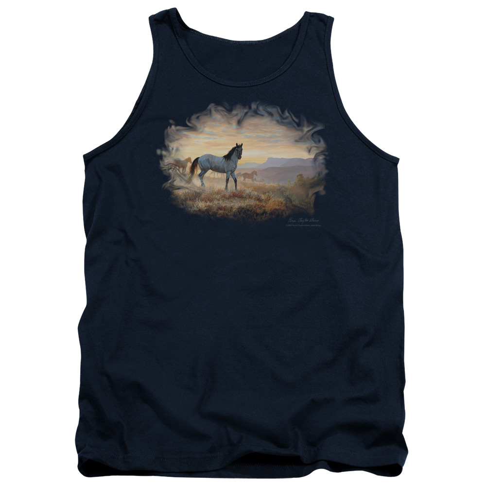WW240B-TK-2 Wildlife Dust At Dawn Adult Tank Top, Navy - Medium
