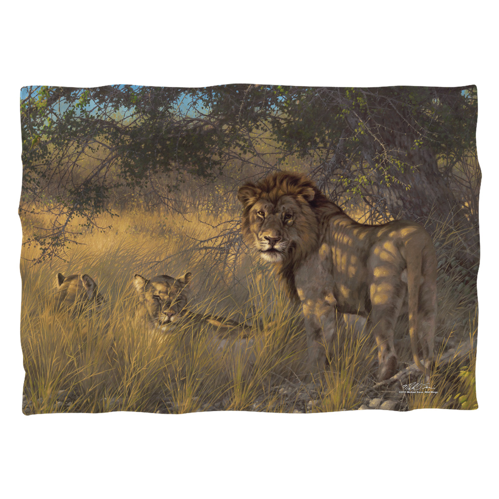 WW396FB-PLO1-0 20 x 28 in. Wild Wings Ladies & Gentleman 2 Front & Back Print Pillow Case, White