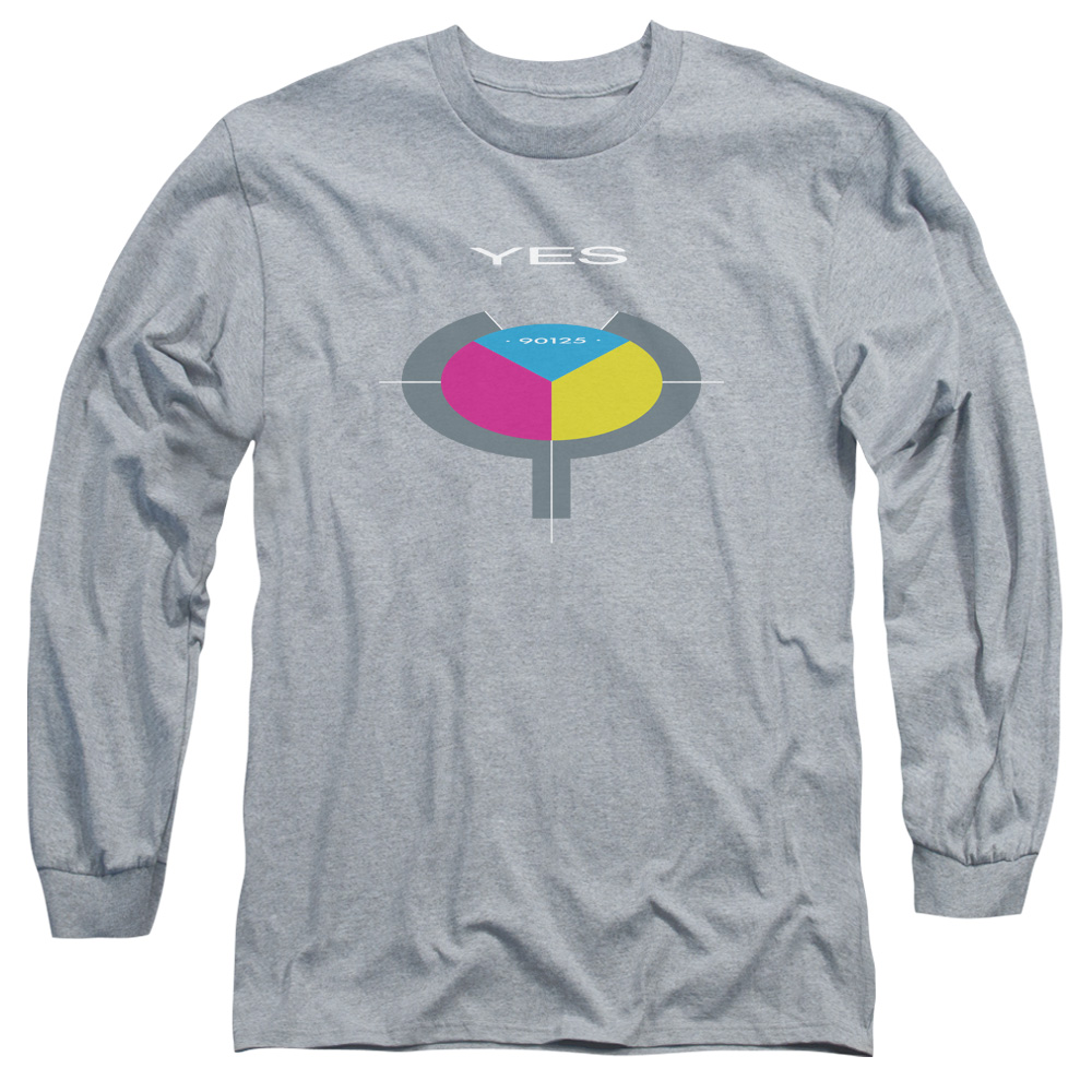 YES106-AL-1 Yes 90125 Adult Long Sleeve T-Shirt, Athletic Heather - Small