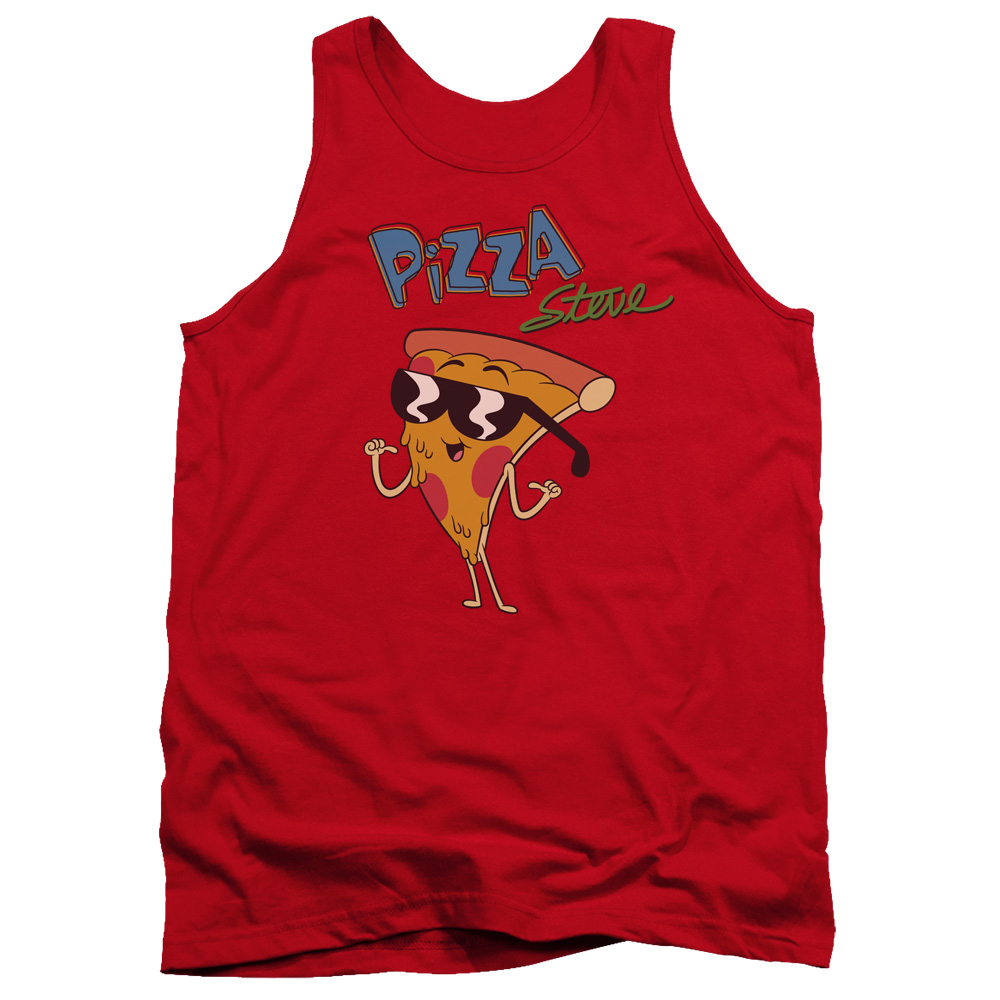 CN331-TK-2 Uncle Grandpa Pizza Steve Adult Tank Top, Red - Medium
