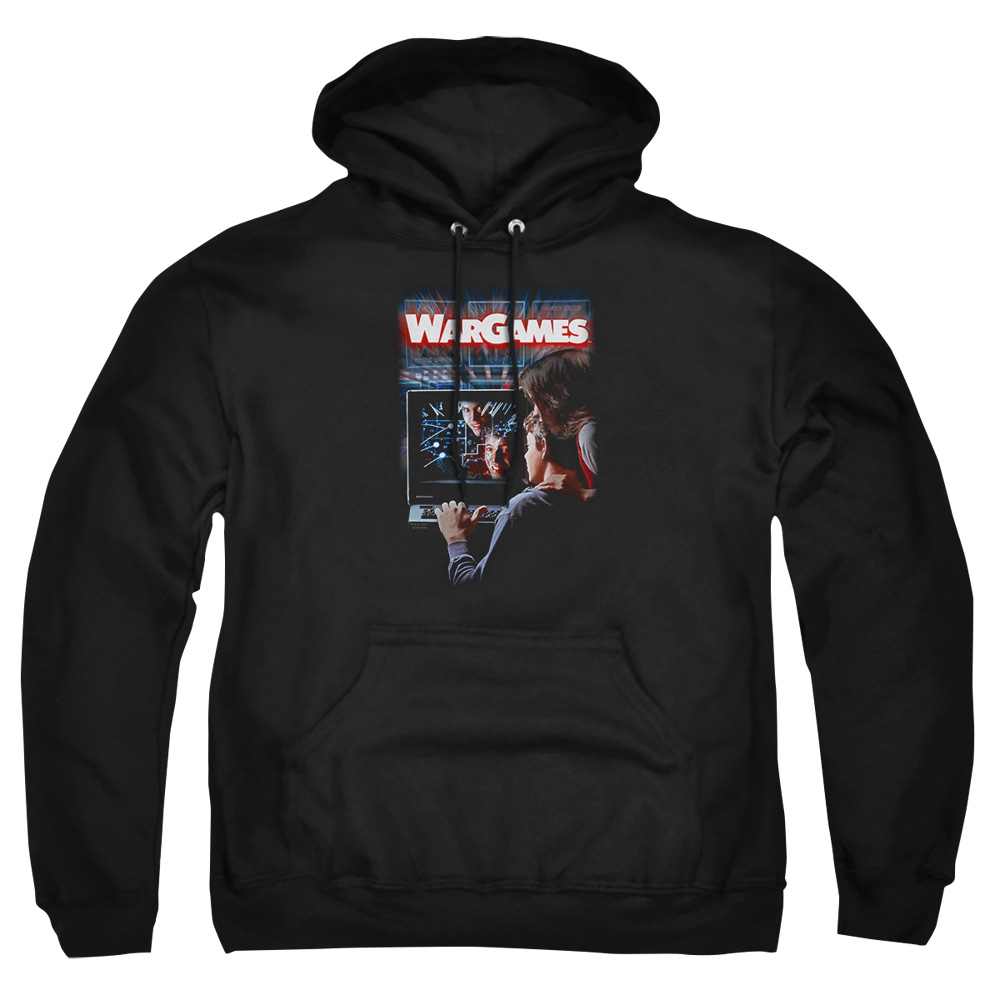 MGM320-AFTH-7 Wargames Poster Adult Pullover Hoodie, Black - 4X