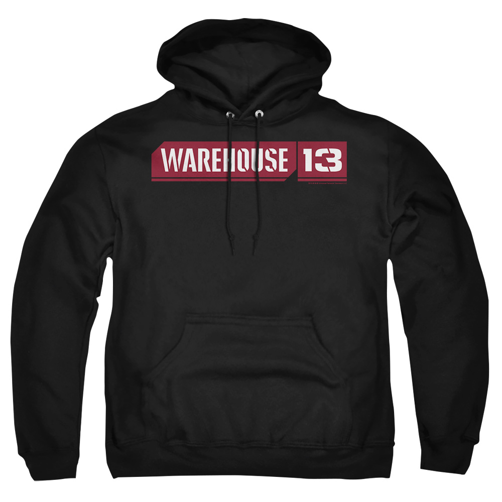 NBC137-AFTH-7 Warehouse 13 Logo Adult Pullover Hoodie, Black - 4X