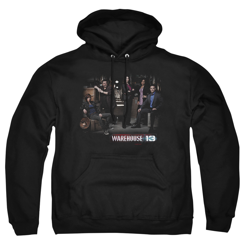 NBC272-AFTH-8 Warehouse 13 Warehouse Cast Adult Pullover Hoodie, Black - 5X