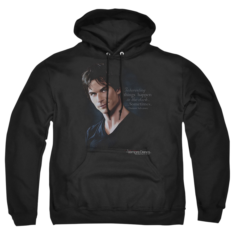 WBT435-AFTH-7 Vampire Diaries Sometimes Adult Pullover Hoodie, Black - 4X