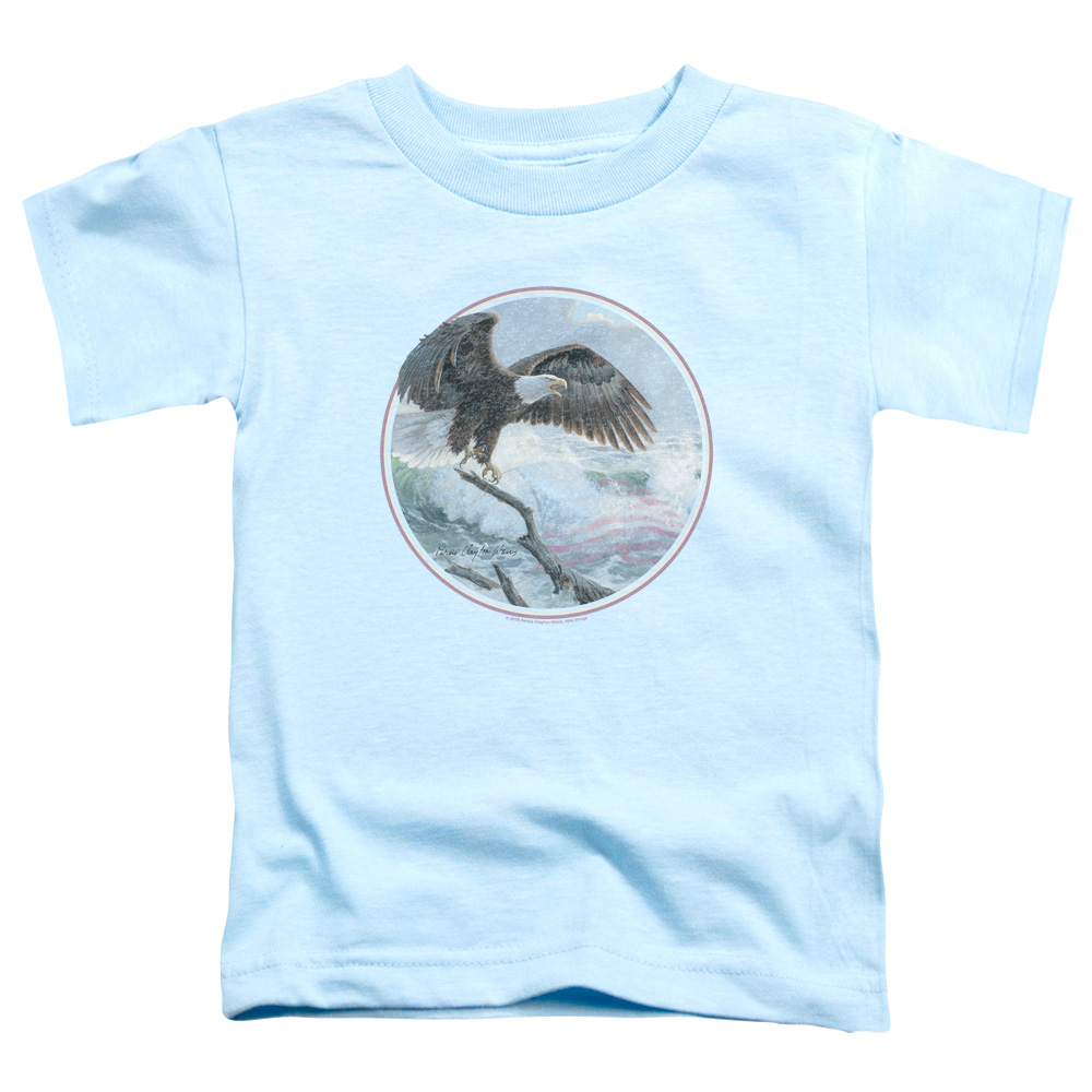 WW423-TT-2 Wild Wings Wild Glory Toddler Short Sleeve T-Shirt, Light Blue - Medium 3T