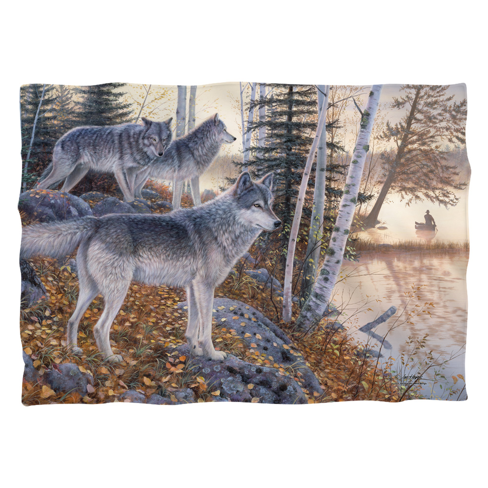 WW364-PLO1-0 20 x 28 in. Wild Wings Silent Travelers 2 Pillow Case, White