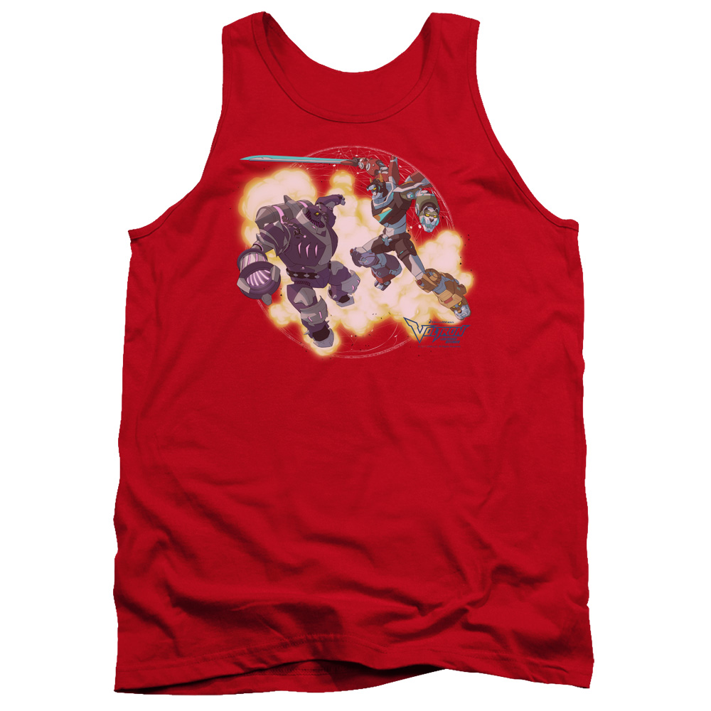 DRM335-TK-3 Voltron Robeast Adult Tank Top, Red - Large