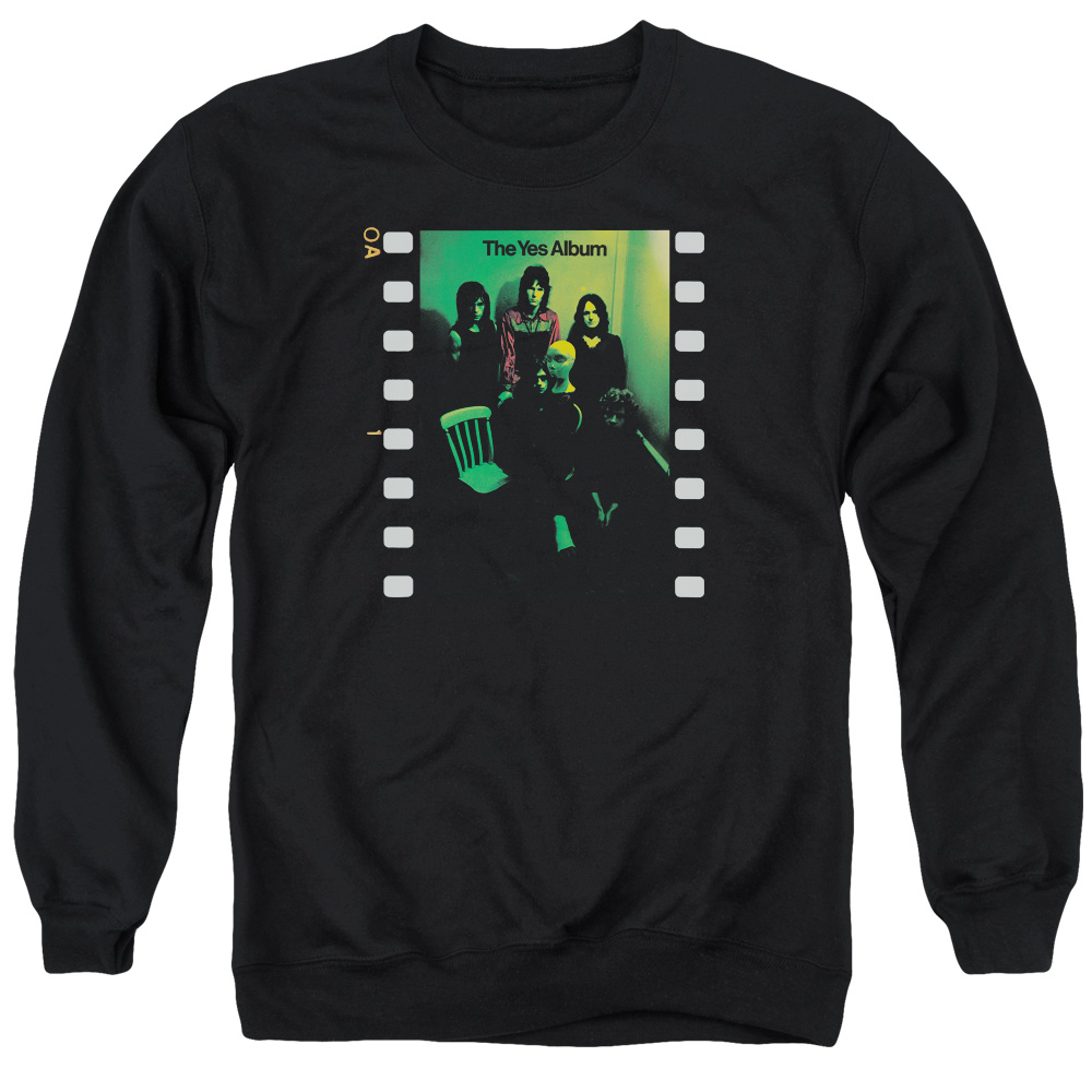 YES103-AS-1 Yes Album Adult Crewneck Sweatshirt, Black - Small