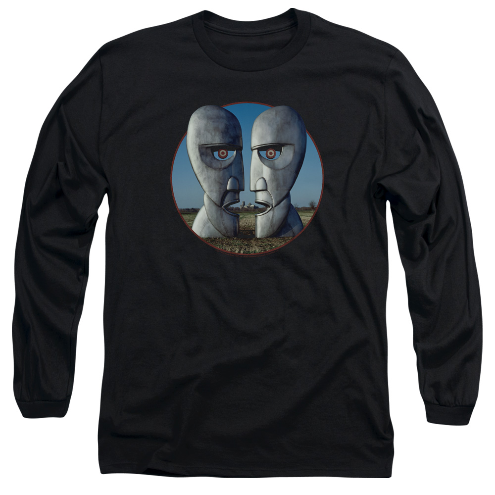 PERRY221-AL-3 Pink Floyd Division Bell Cover Adult Long Sleeve T-Shirt, Black - Large
