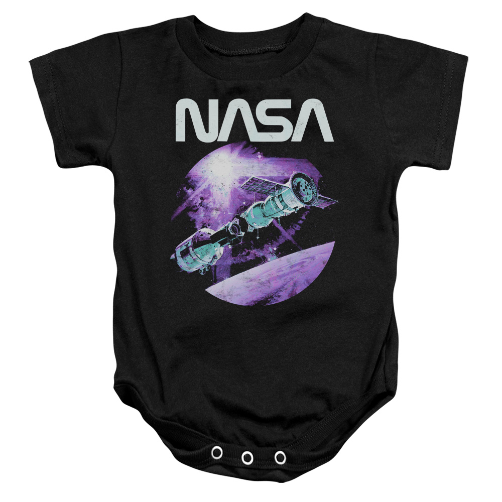 NASA106-SS-4 NASA Come Together Infant Snapsuit, Black - Extra Large - 24 Month