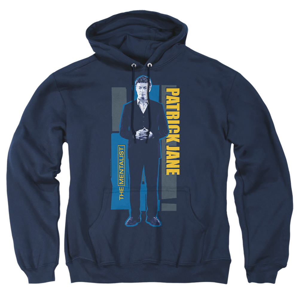 WBT261-AFTH-2 Mentalist Patrick Jane Adult Pullover Hoodie, Navy - Medium