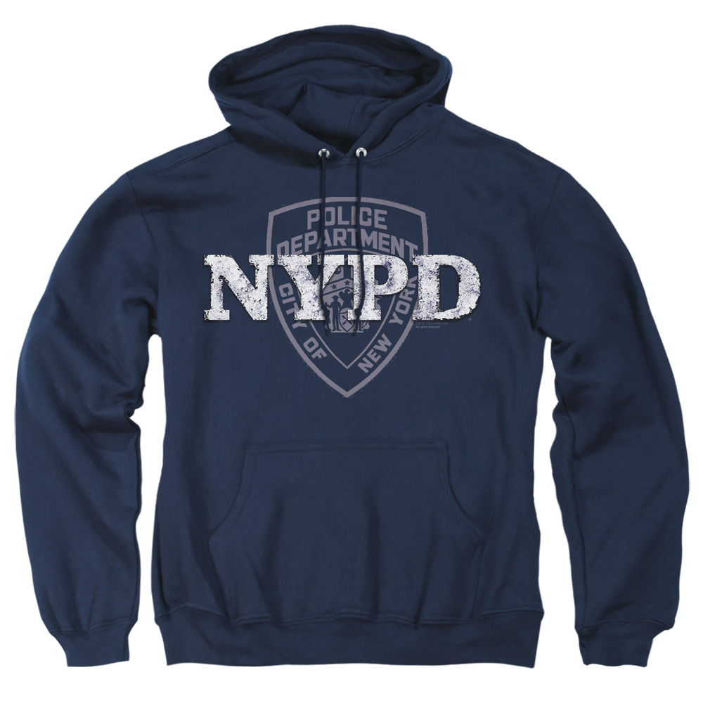 NYC132-AFTH-2 York City NYPD Adult Pullover Hoodie, Navy - Medium