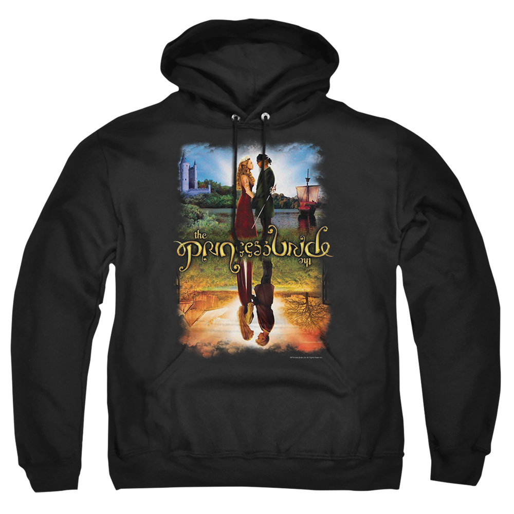 PB101-AFTH-5 Princess Bride Poster Reflection Adult Pullover Hoodie, Black - 2X