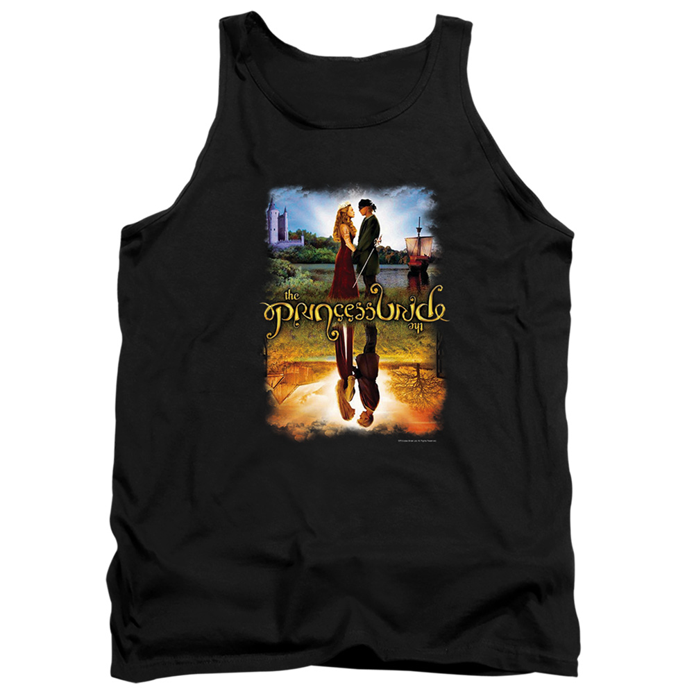 PB101-TK-4 Princess Bride Poster Reflection Adult Tank Top, Black - Extra Large