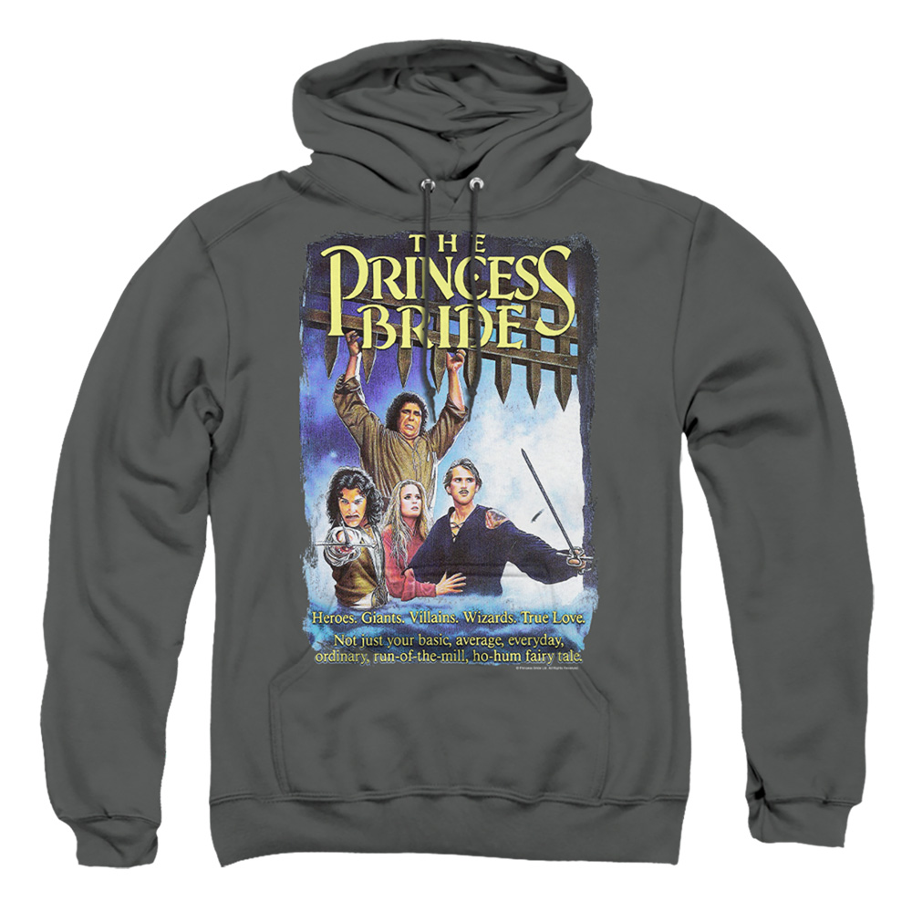 PB120J-AFTH-2 Princess Bride Alt Poster Adult Pullover Hoodie, Charcoal - Medium