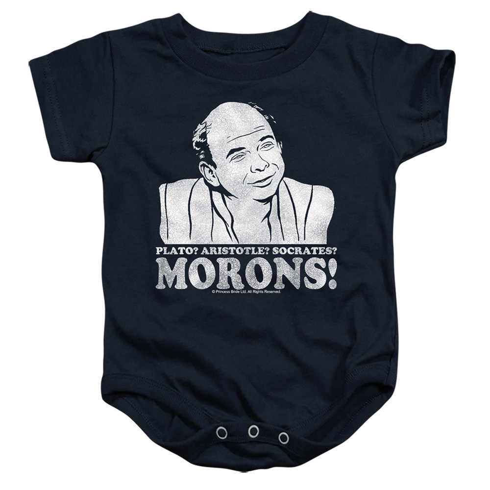 PB121K-SS-2 Princess Bride & Morons Infant Snapsuit, Navy - Medium - 12 Month