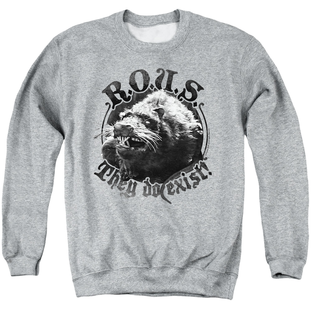 PB111B-AS-2 PB & They Do Exist Adult Crewneck Sweatshirt, Athletic Heather - Medium