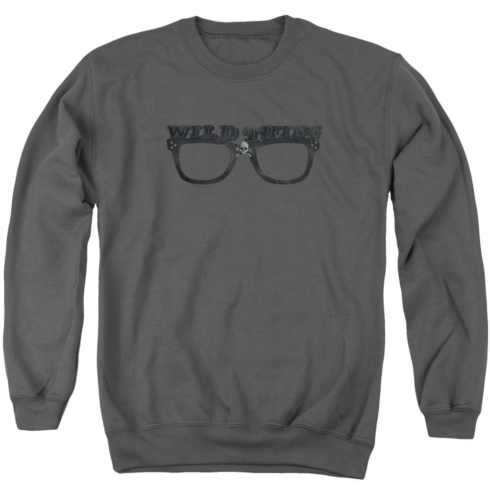 PAR242-AS-1 Major League Wild Thing Adult Crewneck Sweatshirt, Charcoal - Small