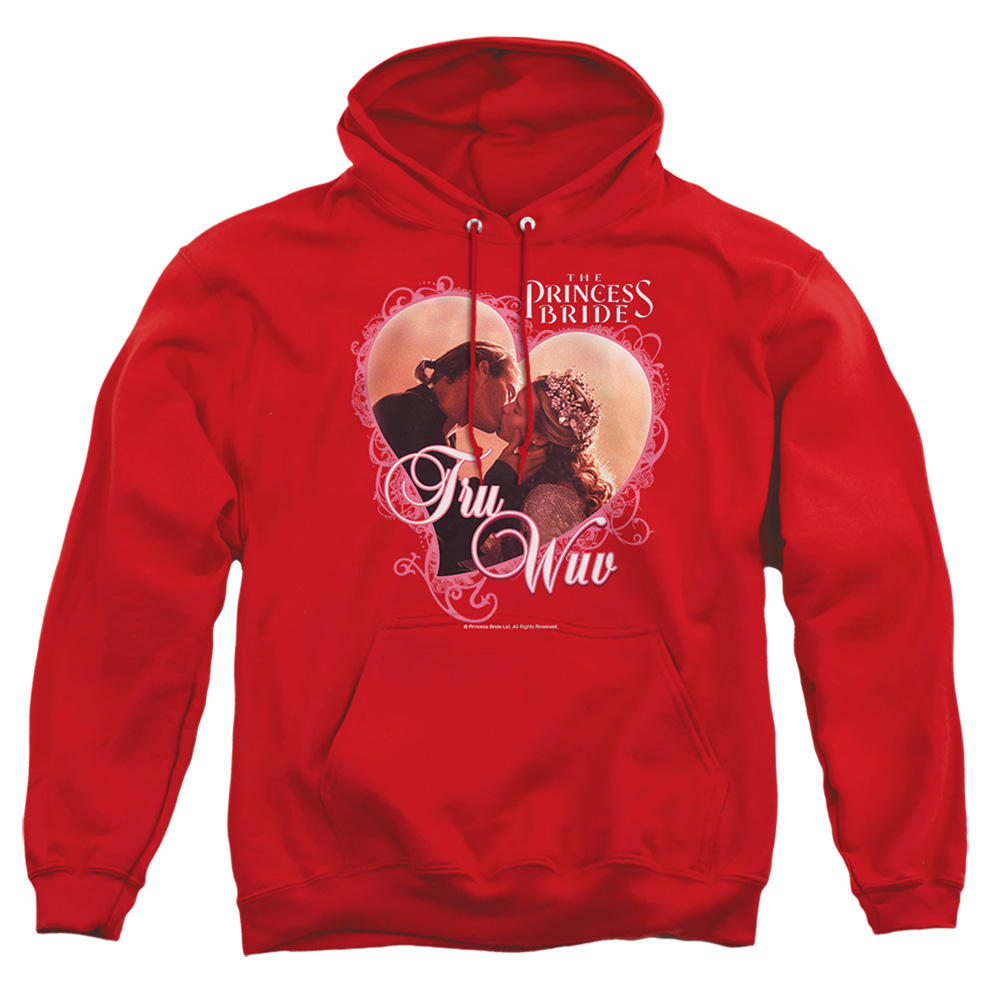 PB107D-AFTH-2 Princess Bride TRU WUV Adult Pullover Hoodie, Red - Medium