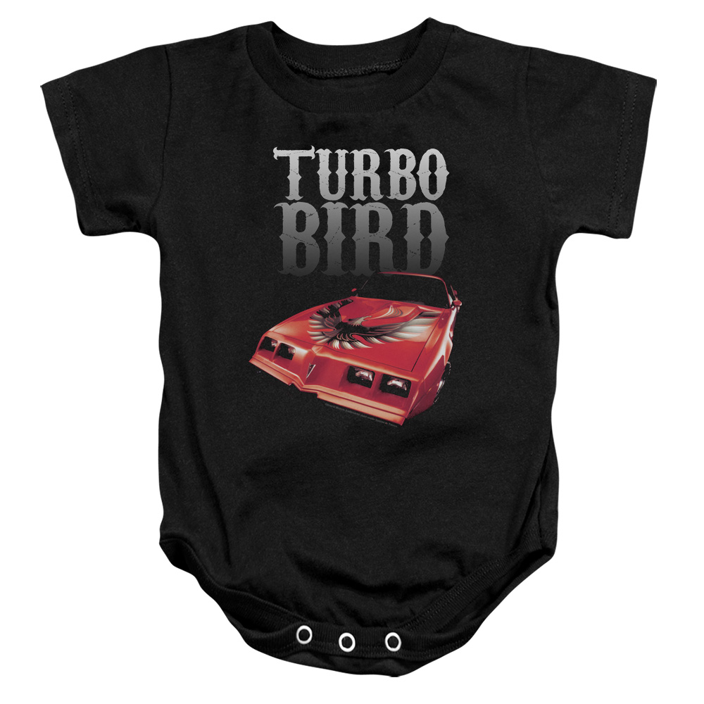 PTC104-SS-2 Pontiac Turbo Bird Infant Snapsuit, Black - Medium - 12 Month