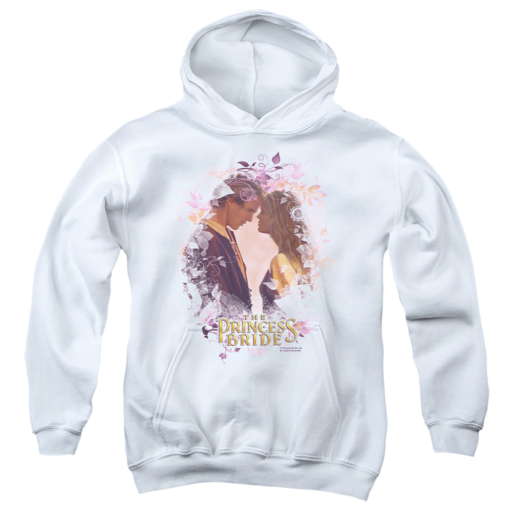 PB151-YFTH-2 Princess Bride Young Love Youth Hooded Sweatshirt, White - Medium