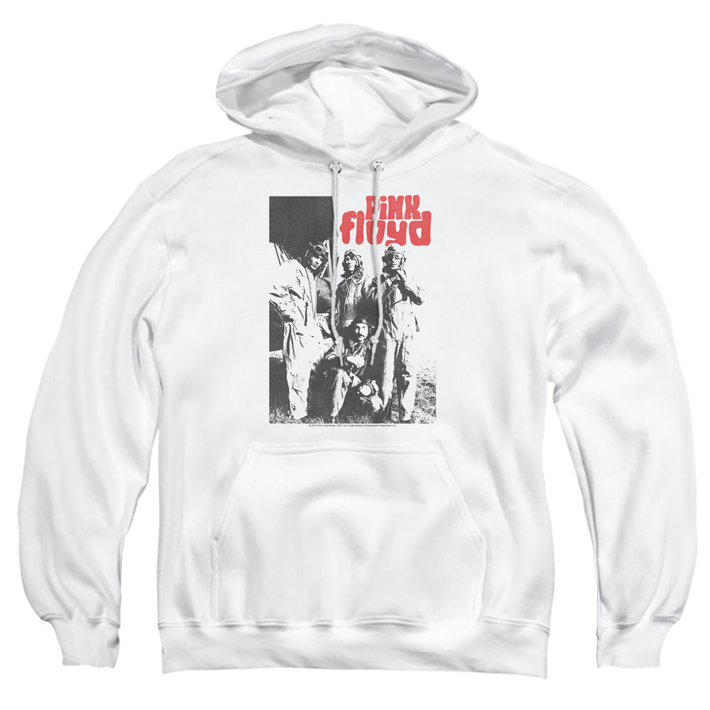 PERRY247-AFTH-5 Pink Floyd Point Me At The Sky Adult Pullover Hoodie, White - 2X