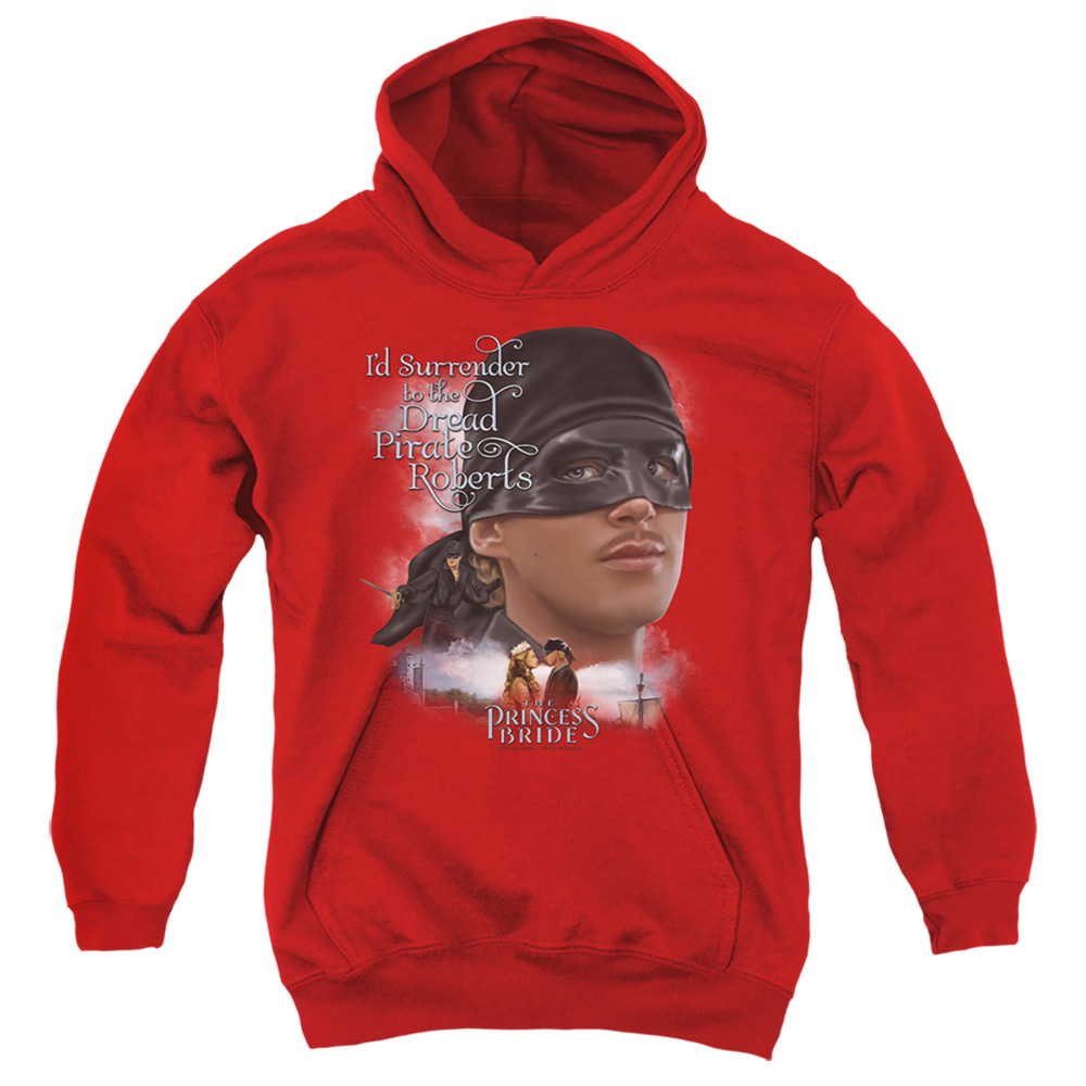 PB158C-YFTH-2 PB & Surrender Youth Hooded Sweatshirt, Red - Medium