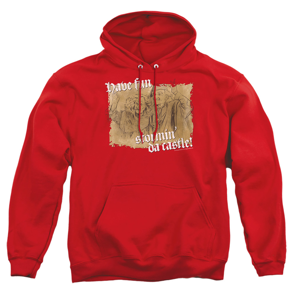PB109F-AFTH-1 PB & Stormin DA Castle Adult Pullover Hoodie, Red - Small