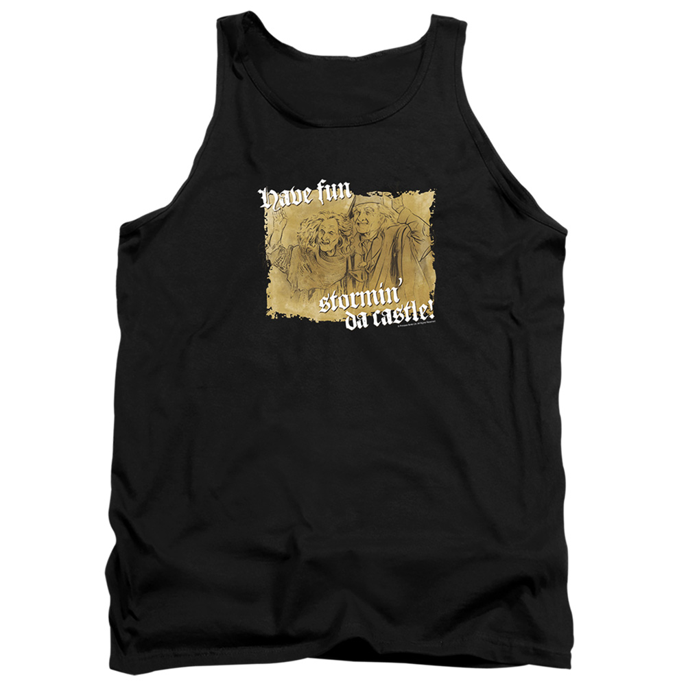 PB109G-TK-2 PB & Stormin DA Castle Adult Tank Top, Black - Medium