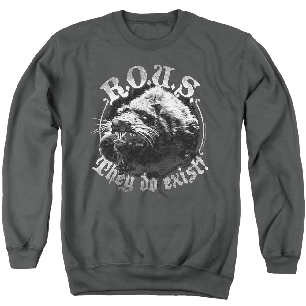 PB111F-AS-4 PB & They Do Exist Adult Crewneck Sweatshirt, Charcoal - Extra Large