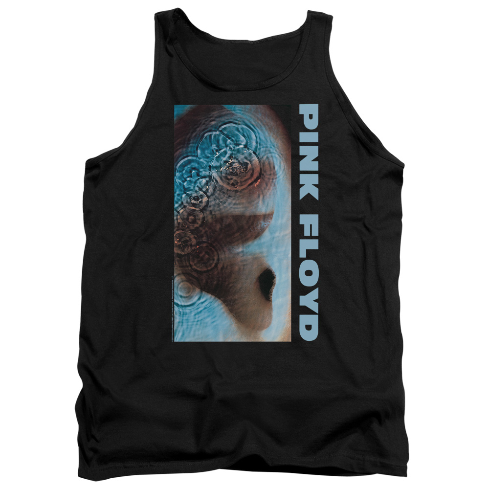 PERRY219-TK-4 Pink Floyd Meddle Adult Tank Top, Black - Extra Large